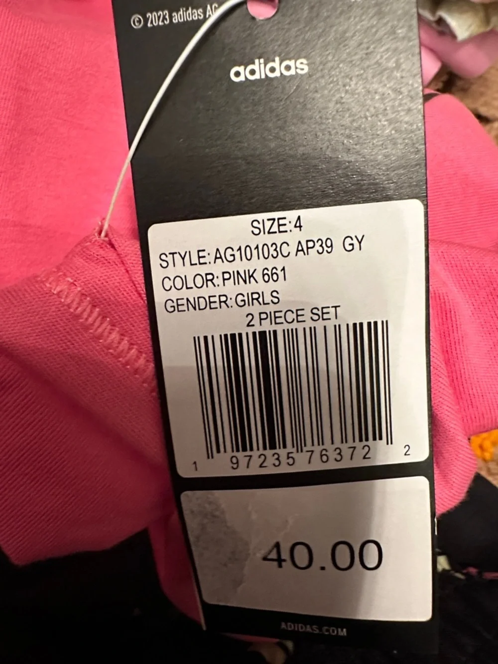 Girl’s Adidas Short Set